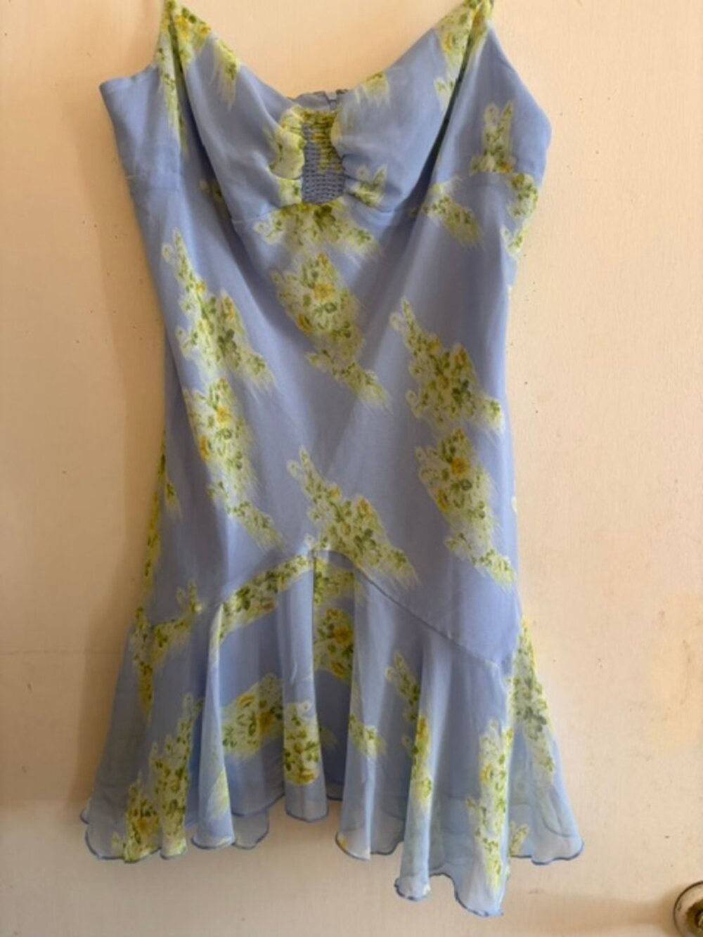 Urban Outfitters Asymmetrical Lavender Floral Print Dress, Sz L, NWOT